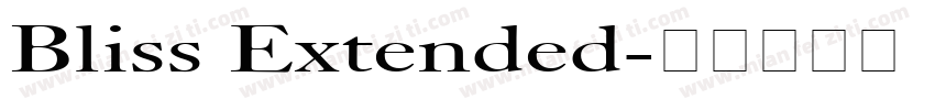 Bliss Extended字体转换